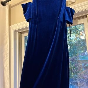 Never wore velvet dress